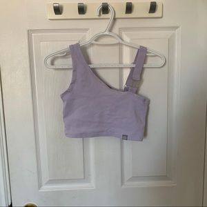 Purple crop top